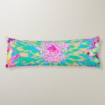 Dekorativ Grönt av kalk och Shock rosa Dahlia Flow