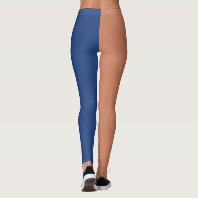 Dekorativ Hälften Och Hälften Leggings (Baksida)