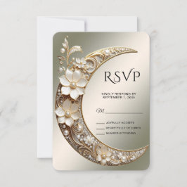 Dekorativ halvmåne ram RSVP-kort OSA Kort