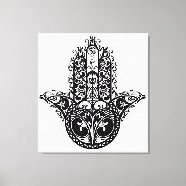 Dekorativ Hamsa Design 6 Canvastryck (Framsida)