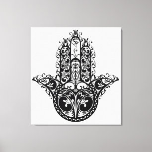 Dekorativ Hamsa design 6 Canvastryck