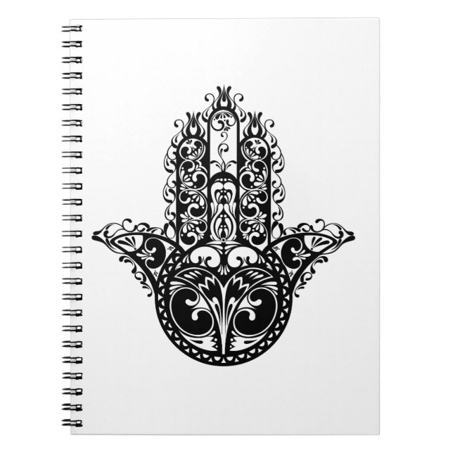 Dekorativ Hamsa design Anteckningsbok (Framsidan)