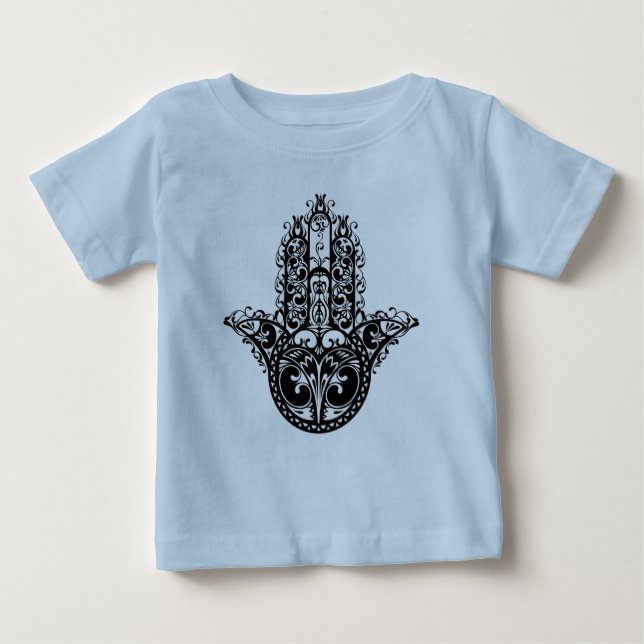 Dekorativ Hamsa design T Shirt (Framsida)