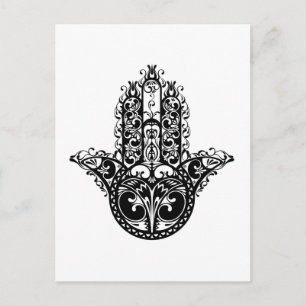 Dekorativ Hamsa-design Vykort