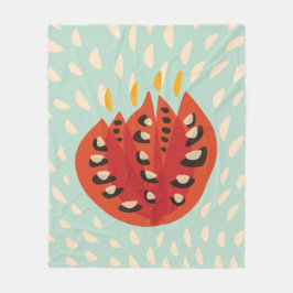 Dekorativ härlig abstrakt tulpan fleecefilt