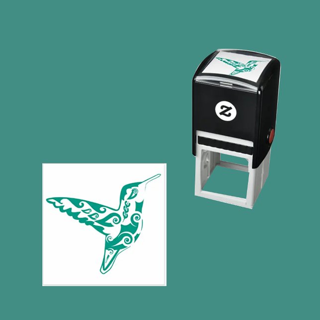 DEKORATIV HUMINGBIRD ARTY UNIQUE SJÄLVFÄRGANDE STÄMPEL (Skapare uppladdad)