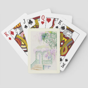 Dekorativ idyllisk målning casinokort