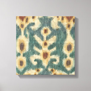 Dekorativ Ikat Fabric Design av Chariklia Zarris Canvastryck