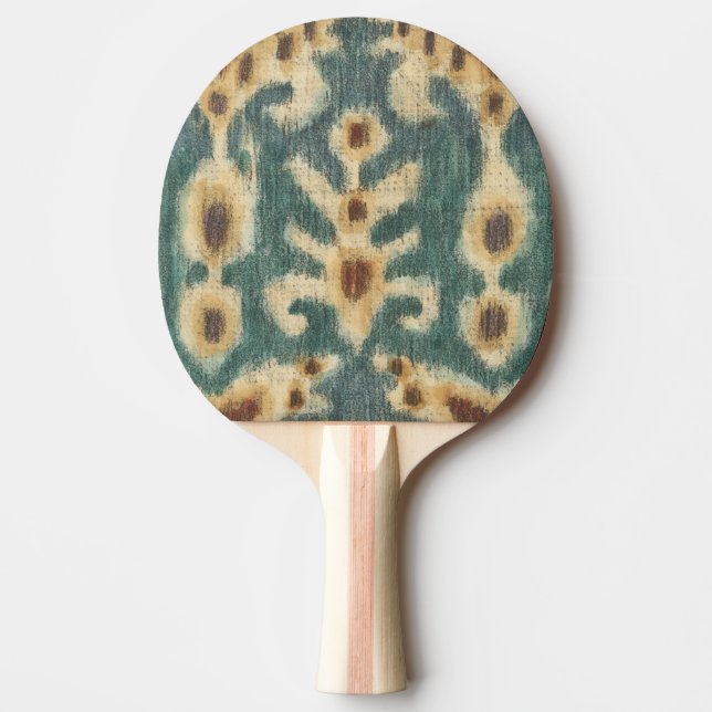 Dekorativ Ikat Fabric-design av Chariklia Zarris Pingisracket (Framsidan)