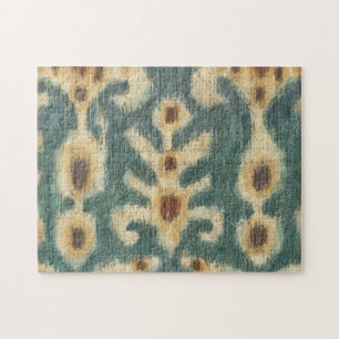 Dekorativ Ikat Fabric Design av Chariklia Zarris Pussel