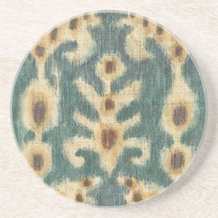 Dekorativ Ikat Fabric-design av Chariklia Zarris Underlägg Sandsten