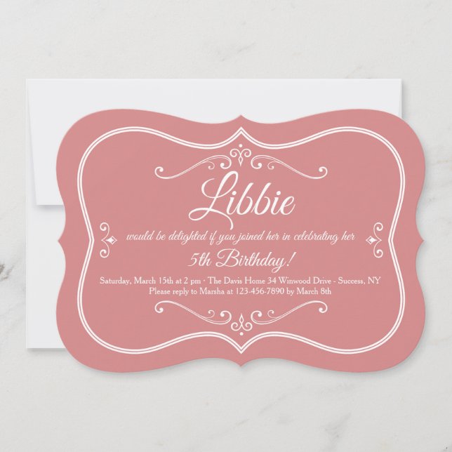 Dekorativ inbjudan till Ram (Framsida)