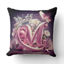 Dekorativ inledande Brev M - Personlig Monogra