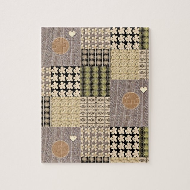 Dekorativ Jigszle Puzzle Pussel (Vertikal)