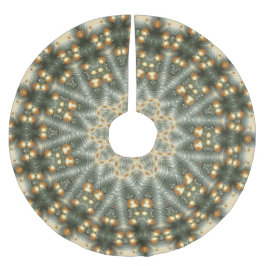 Dekorativ jul Helgdag Träd Skirt Julgransmatta Borstad Polyester