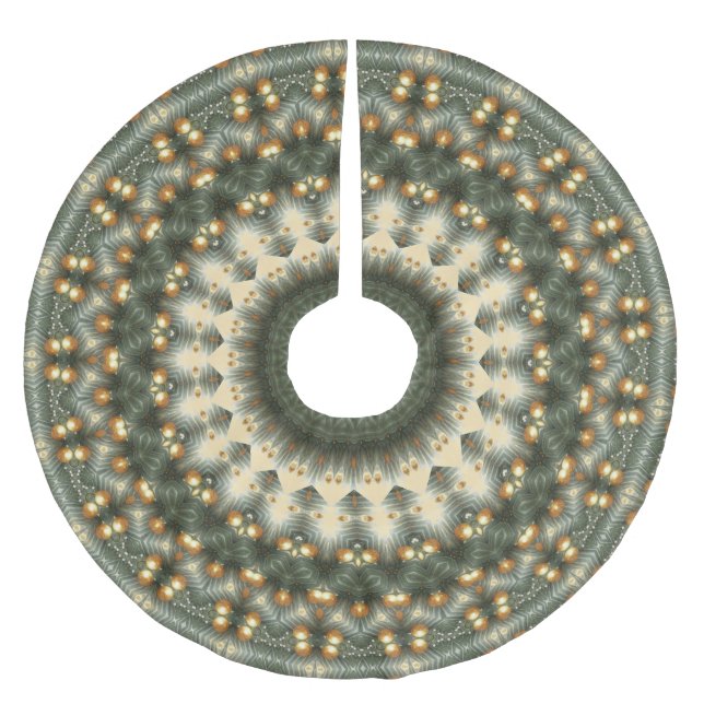 Dekorativ jul Helgdag Träd Skirt Julgransmatta Borstad Polyester (Framsidan)