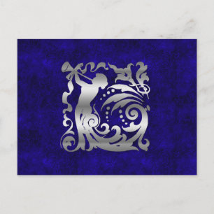 Dekorativ jul i Silver Helg Vykort