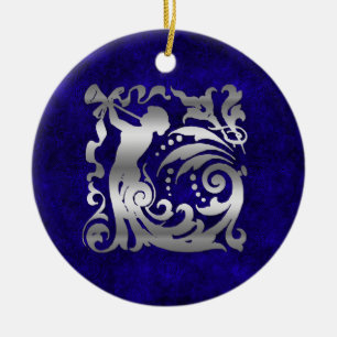 Dekorativ jul i Silver Julgransprydnad Keramik