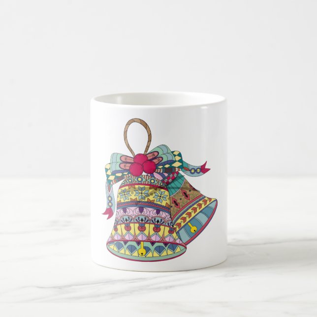 Dekorativ jul klockor inslag kaffemugg (Center)