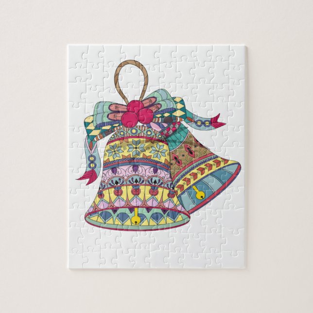 Dekorativ jul klockor inslag pussel (Vertikal)