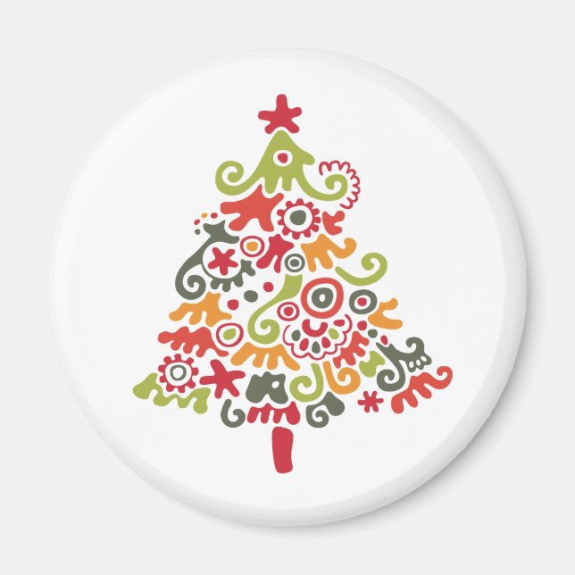 Dekorativ Julgran Magnet (Framsidan)
