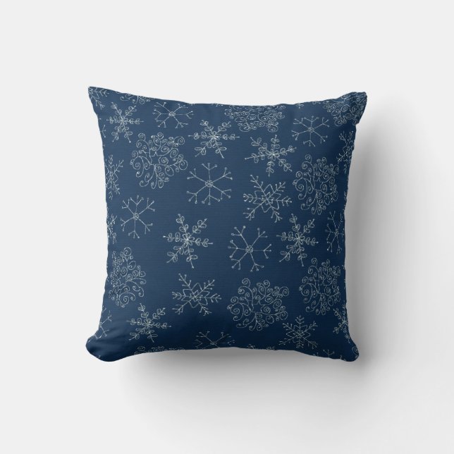Dekorativ julsnöflake Dekorativ kudde (Framsida)