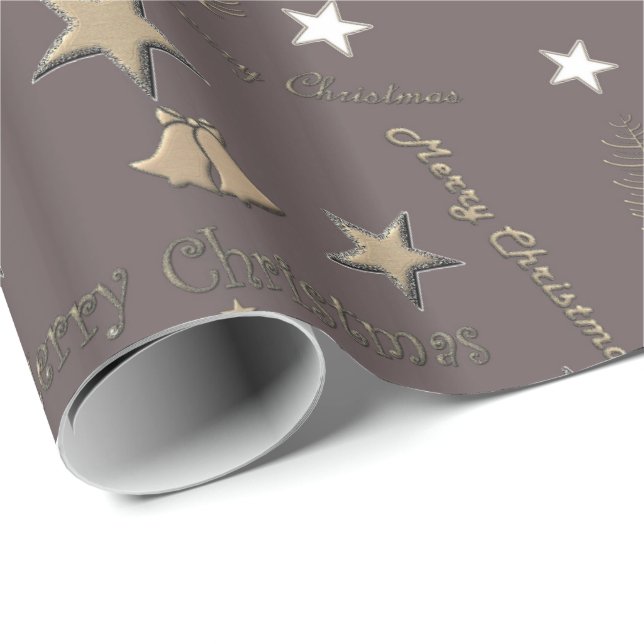 Dekorativ jultomten Reindeer Snowflake Presentpapper (Rullad Hörn)