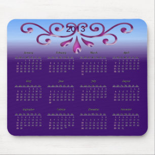 Dekorativ kalender för 2013 musmatta