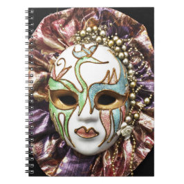 Dekorativ karnival-mask anteckningsbok