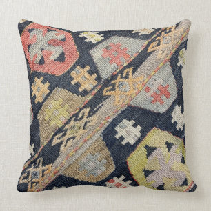dekorativ kilim, Navaho Weave, vävd textil Kudde