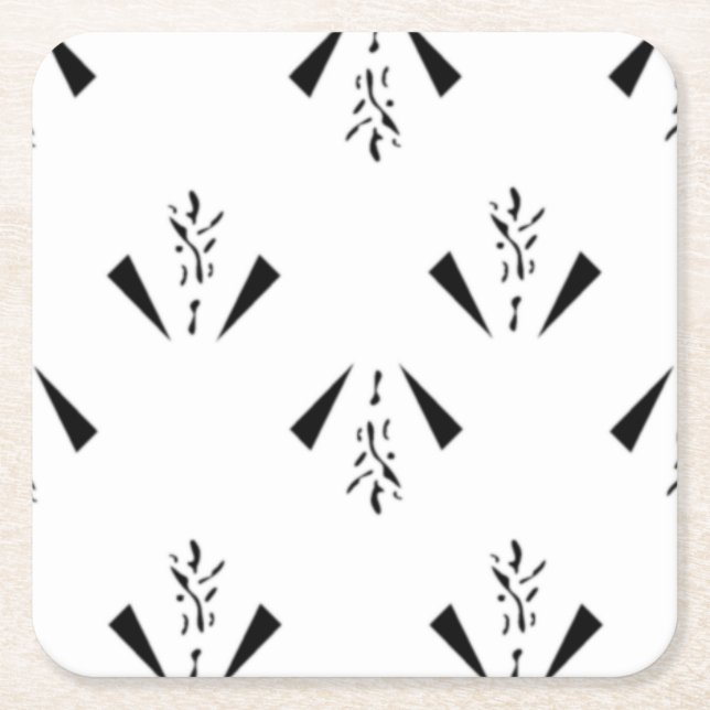 Dekorativ, kol-Grått-Papper Underlägg (Framsidan)