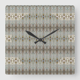 Dekorativ konst mönstrad fyrkantig klocka