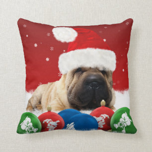 Dekorativ kudde 16" för Shar Pei vinterpolyester x