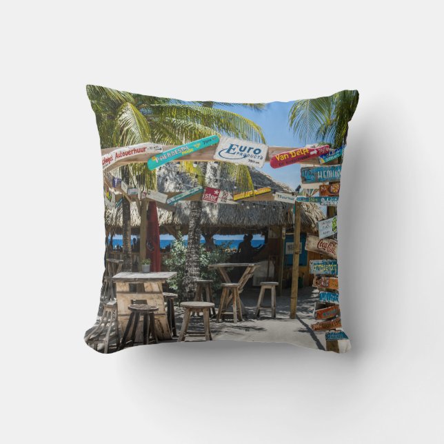 Dekorativ kudde 16 x 16 tum Curacao Beach (Framsida)
