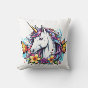 Dekorativ kudde, 16" x 16" - Unicorn Kudde