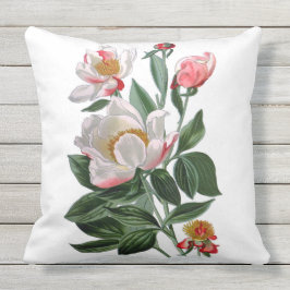 Dekorativ kudde 20x20 för tyg för vitpioner