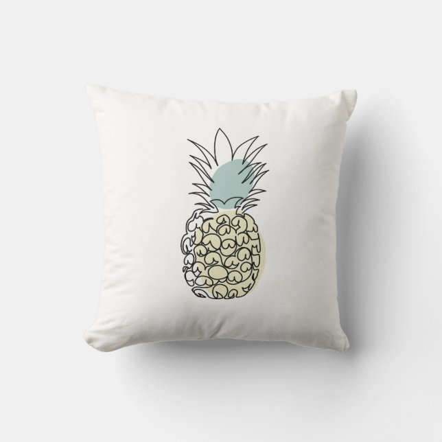 Dekorativ kudde ananas (Framsida)