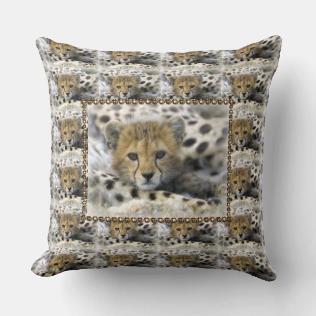 Dekorativ kudde/Baby Cheetah Kudde (Framsida)