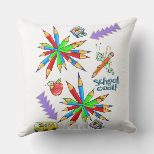 Dekorativ kudde Back to school är Coola