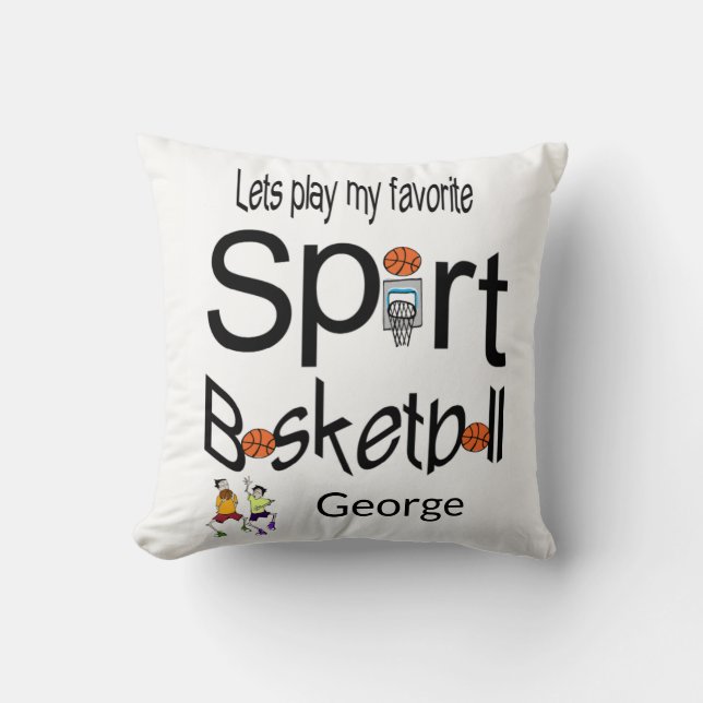 Dekorativ kudde Basketball Sports (Framsida)