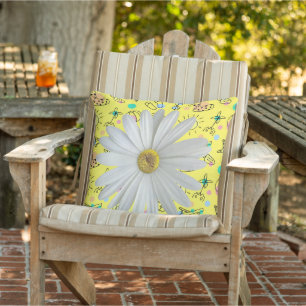 Dekorativ kudde Beach Blommigt Daisy