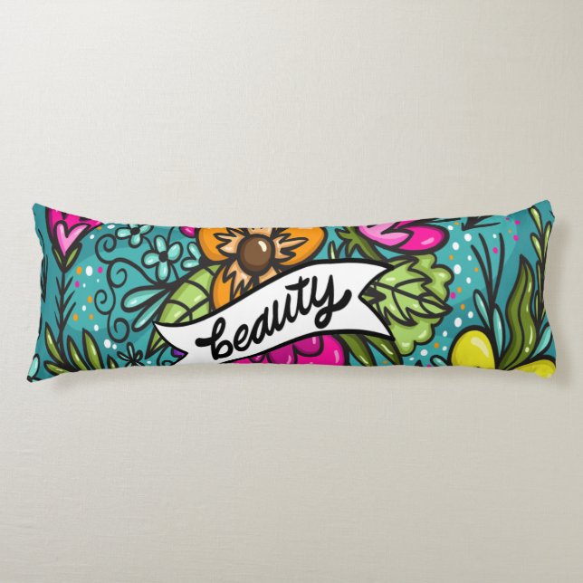 Dekorativ kudde Beauty med Flowers (Framsidan)