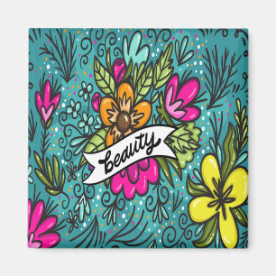 Dekorativ kudde Beauty med Flowers Magnet