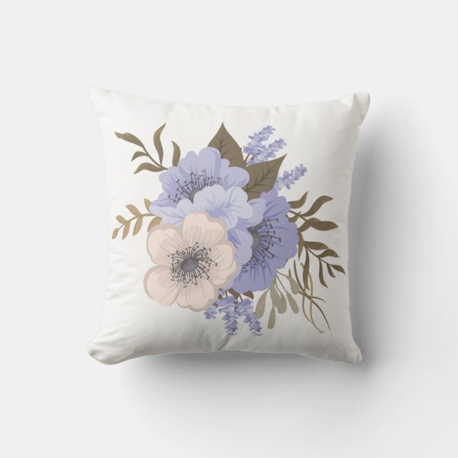 Dekorativ kudde Bevackra Vår blommor (Framsida)