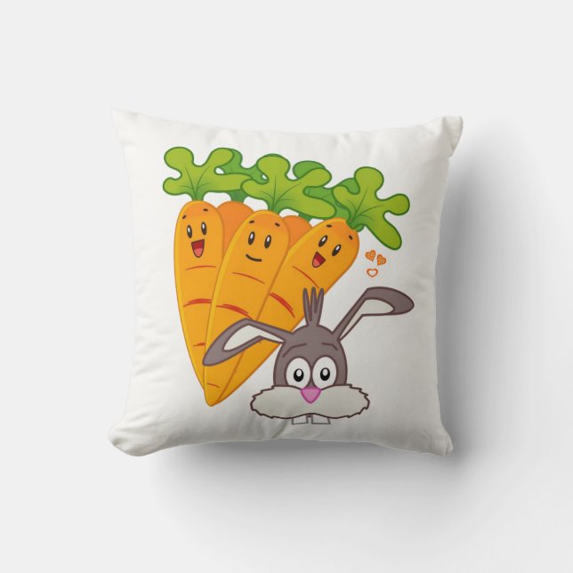 Dekorativ kudde Carrots Rabbit (Framsida)