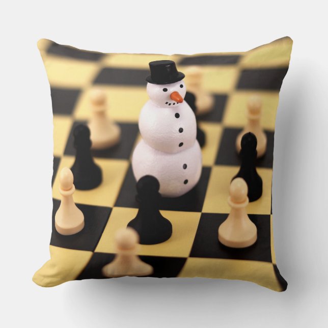 Dekorativ kudde Chess i jul (Framsida)