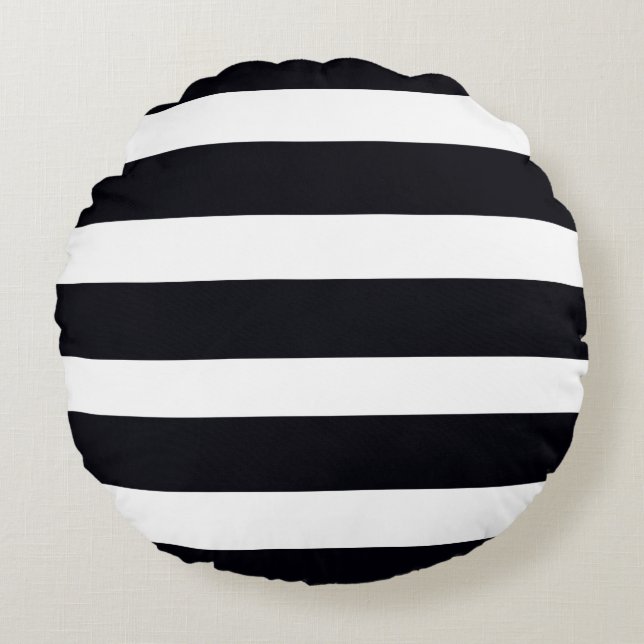 Dekorativ kudde Chic Modern Black & White Stripe (Framsidan)