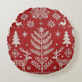 Dekorativ kudde Cover vid den nordiska jul-semeste