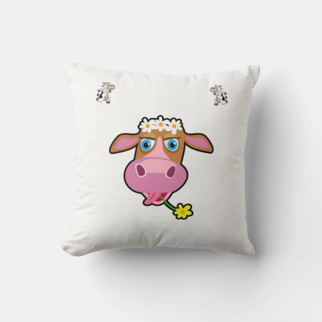 Dekorativ kudde Cow (Framsida)