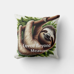 Dekorativ kudde - Cute Hanging Baby Sloth